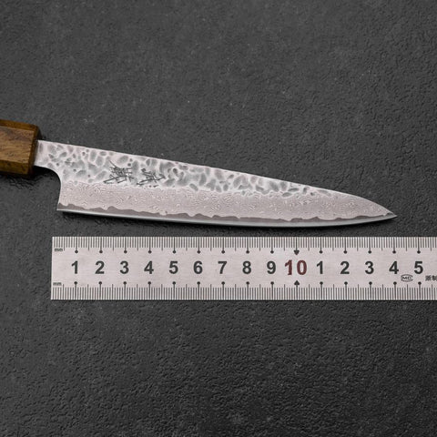 Petty AUS-10 Tsuchime Damas Manche Yaki Urushi 135mm-[Musashi]-[Couteaux de cuisine japonais]
