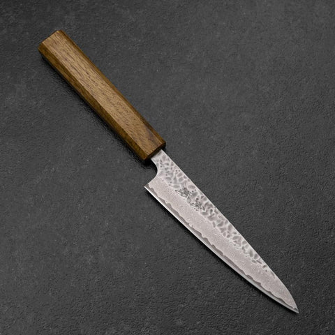 Petty AUS-10 Tsuchime Damas Manche Yaki Urushi 135mm-[Musashi]-[Couteaux de cuisine japonais]
