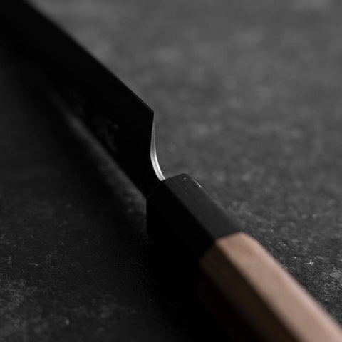 Petty AUS-10 Tsuchime Damas Manche en Noyer 150mm-[Musashi]-[Couteaux de cuisine japonais]