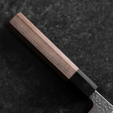 Petty AUS-10 Tsuchime Damas Manche en Noyer 150mm-[Musashi]-[Couteaux de cuisine japonais]