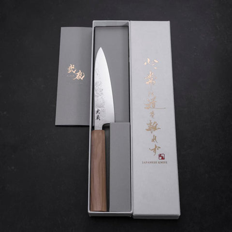 Petty AUS-8 Nashiji Manche en Olivier 120mm-[Musashi]-[Couteaux de cuisine japonais]