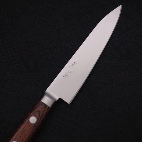 Petty AUS-8 Poli Manche Occidental en Acajou 120mm-[Musashi]-[Couteaux de cuisine japonais]
