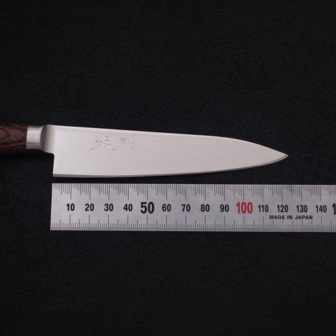 Petty AUS-8 Poli Manche Occidental en Acajou 120mm-[Musashi]-[Couteaux de cuisine japonais]