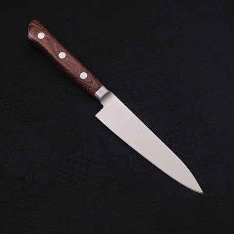 Petty AUS-8 Poli Manche Occidental en Acajou 120mm-[Musashi]-[Couteaux de cuisine japonais]