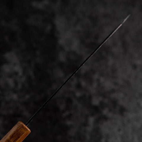 Petty AUS-8 Revêtement inox Kurouchi Tsuchime Manche Yaki Urushi 155mm-[Musashi]-[Couteaux de cuisine japonais]