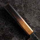 Petty AUS-8 Revêtement inox Kurouchi Tsuchime Manche Yaki Urushi 155mm-[Musashi]-[Couteaux de cuisine japonais]