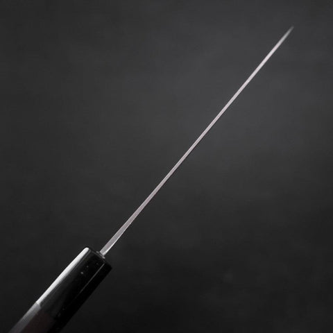 Petty Blue Steel #1 Kurouchi Chokin Sakura Manche en Buffle et Ébène 150mm-[Musashi]-[Couteaux de cuisine japonais]