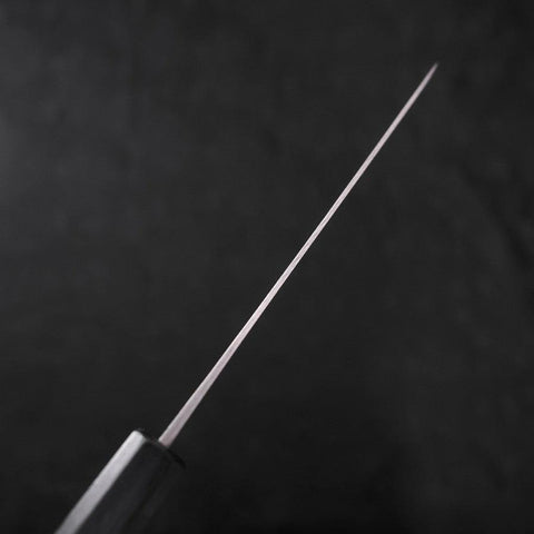 Petty Blue Steel #1 Kurouchi Dark Blue Urushi Handle 150mm (5.9”)-[Musashi]-[Couteaux de cuisine japonais]