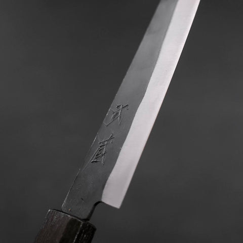 Petty Blue Steel #1 Revêtement Inox Kurouchi Manche Urushi Pourpre 150mm-[Musashi]-[Couteaux de cuisine japonais]