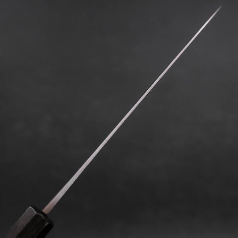 Petty Blue Steel #1 Revêtement Inox Kurouchi Manche Urushi Pourpre 150mm-[Musashi]-[Couteaux de cuisine japonais]