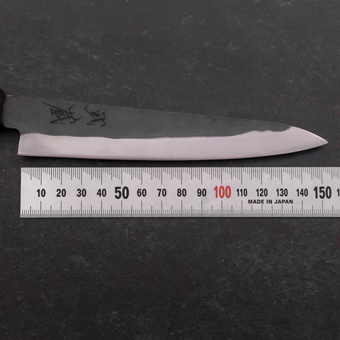 Petty Blue Steel #1 Revêtement Inox Kurouchi Manche Urushi Pourpre 150mm-[Musashi]-[Couteaux de cuisine japonais]