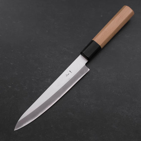 Petty Blue Steel #1 Revêtement Inox Poli Manche en Buffle et Magnolia 150mm-[Musashi]-[Couteaux de cuisine japonais]