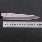 Petty Blue Steel #1 Revêtement Inox Poli Manche en Buffle et Magnolia 150mm-[Musashi]-[Couteaux de cuisine japonais]