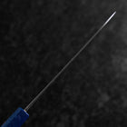 Petty Blue Steel #1 Revêtement inox Kurouchi Manche Urushi Bleu 150mm-[Musashi]-[Couteaux de cuisine japonais]