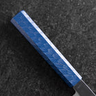 Petty Blue Steel #1 Revêtement inox Kurouchi Manche Urushi Bleu 150mm-[Musashi]-[Couteaux de cuisine japonais]