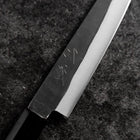 Petty Blue Steel #1 Revêtement inox Kurouchi Manche en Buffle et Ébène 150mm-[Musashi]-[Couteaux de cuisine japonais]