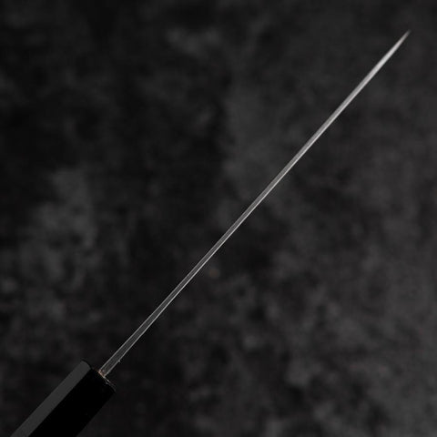 Petty Blue Steel #1 Revêtement inox Kurouchi Manche en Buffle et Ébène 150mm-[Musashi]-[Couteaux de cuisine japonais]