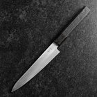 Petty Blue Steel #1 Revêtement inox Poli Manche Urushi Noir 150mm-[Musashi]-[Couteaux de cuisine japonais]