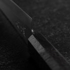 Petty Blue Steel #1 Revêtement inox Poli Manche Urushi Noir 150mm-[Musashi]-[Couteaux de cuisine japonais]