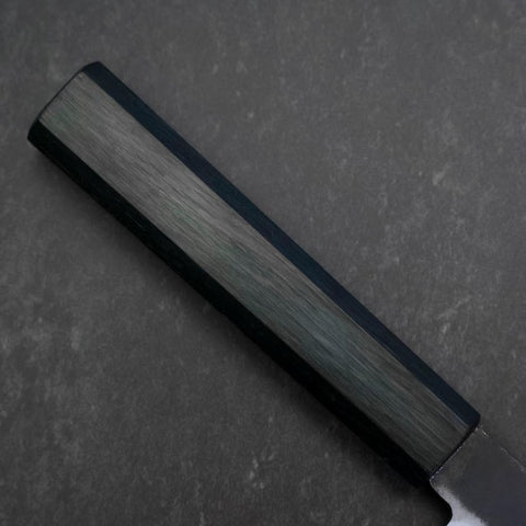 Petty Blue Steel #2 Kurouchi Manche Urushi Bleu Sombre 150mm-[Musashi]-[Couteaux de cuisine japonais]