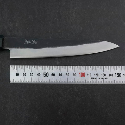Petty Blue Steel #2 Kurouchi Manche Urushi Bleu Sombre 150mm-[Musashi]-[Couteaux de cuisine japonais]
