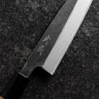 Petty Blue Steel #2 Kurouchi Manche en Buffle et Noyer 135mm-[Musashi]-[Couteaux de cuisine japonais]