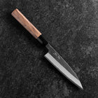 Petty Blue Steel #2 Kurouchi Manche en Buffle et Noyer 135mm-[Musashi]-[Couteaux de cuisine japonais]