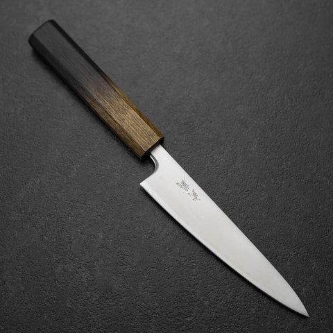 Petty Blue Super Poli Manche Yaki Urushi 135mm-[Musashi]-[Couteaux de cuisine japonais]