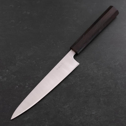 Petty Blue Super Poli Manche en Ébène 150mm-[Musashi]-[Couteaux de cuisine japonais]