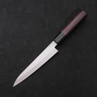 Petty Blue Super Poli Revêtement Inox Manche en Bois de Rose 150mm-[Musashi]-[Couteaux de cuisine japonais]