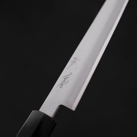 Petty Blue Super Poli Revêtement Inox Manche en Bois de Rose 150mm-[Musashi]-[Couteaux de cuisine japonais]