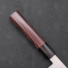 Petty Blue Super Poli Revêtement Inox Manche en Bois de Rose 150mm-[Musashi]-[Couteaux de cuisine japonais]