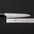 Petty Blue Super Poli Revêtement Inox Manche en Bois de Rose 150mm-[Musashi]-[Couteaux de cuisine japonais]