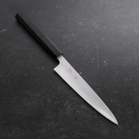 Petty Blue Super Polished Ebony Handle 150mm