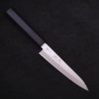 Petty Blue Super Revêtement Inox Poli Manche Urushi Bleu Sombre 145mm-[Musashi]-[Couteaux de cuisine japonais]