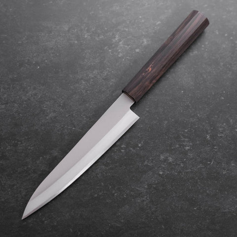 Petty Blue Super Revêtement Inox Poli Manche en Buffle et Ébène 145mm-[Musashi]-[Couteaux de cuisine japonais]