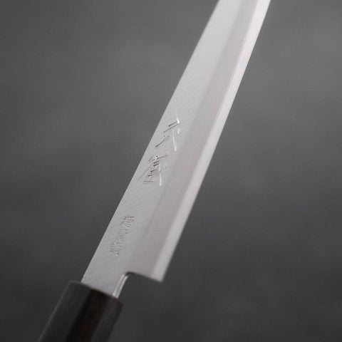 Petty Blue Super Revêtement Inox Poli Manche en Buffle et Ébène 145mm-[Musashi]-[Couteaux de cuisine japonais]