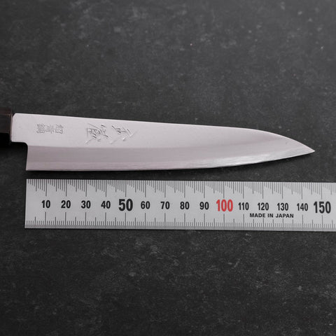 Petty Blue Super Revêtement Inox Poli Manche en Buffle et Ébène 145mm-[Musashi]-[Couteaux de cuisine japonais]