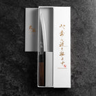 Petty Blue Super Revêtement inox Poli Manche en Bois de Rose 150mm-[Musashi]-[Couteaux de cuisine japonais]