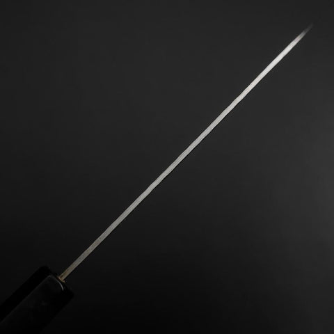 Petty Blue Super Revêtement inox Tsuchime Manche en Buffle et Ébène 135mm-[Musashi]-[Couteaux de cuisine japonais]