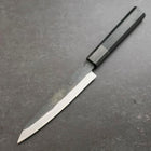 Petty Blue steel #1 Stainless Clad Kurouchi Black Dark Blue Urushi Handle 150mm-[Musashi]-[Couteaux de cuisine japonais]