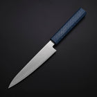 Petty Chromax Poli Manche Urushi Bleu 150mm-[Musashi]-[Couteaux de cuisine japonais]