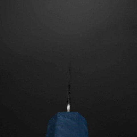 Petty Chromax Poli Manche Urushi Bleu 150mm-[Musashi]-[Couteaux de cuisine japonais]