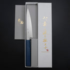 Petty Chromax Poli Manche Urushi Bleu 150mm-[Musashi]-[Couteaux de cuisine japonais]