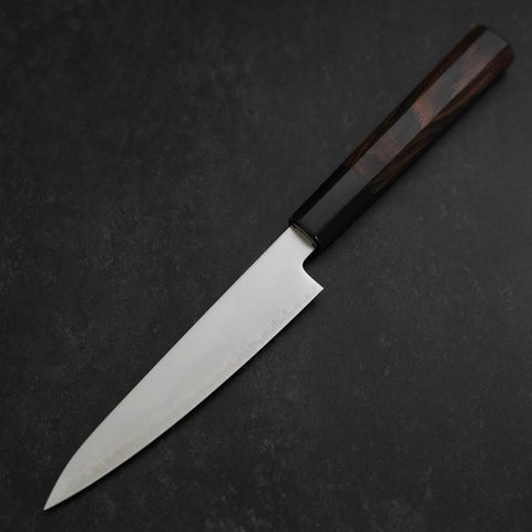 Petty Chromax Poli Manche en Buffle et Ébène 150mm-[Musashi]-[Couteaux de cuisine japonais]