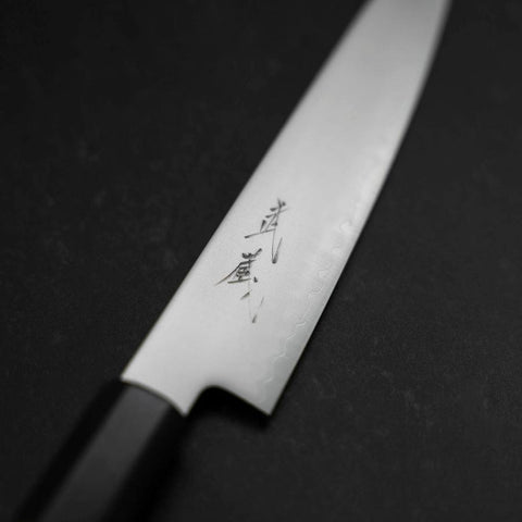 Petty Chromax Poli Manche en Buffle et Ébène 150mm-[Musashi]-[Couteaux de cuisine japonais]
