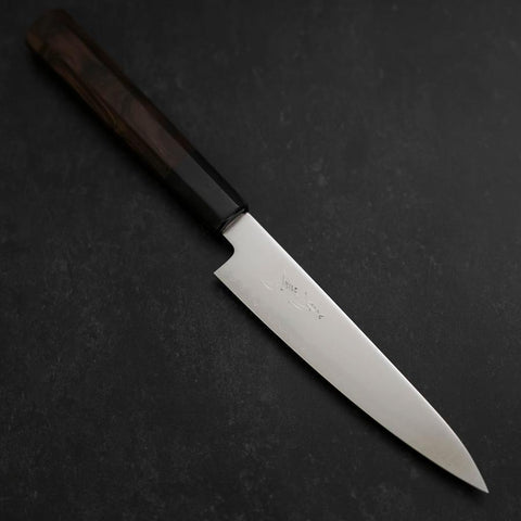 Petty Chromax Poli Manche en Buffle et Ébène 150mm-[Musashi]-[Couteaux de cuisine japonais]