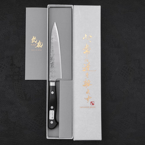 Petty Chromax Tsuchime Manche Occidental 135mm-[Musashi]-[Couteaux de cuisine japonais]