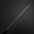 Petty Cobalt Stainless Kurouchi Damas Manche en Buffle et Ébène 150mm-[Musashi]-[Couteaux de cuisine japonais]
