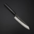 Petty Cobalt Stainless Kurouchi Damas Manche en Buffle et Ébène 150mm-[Musashi]-[Couteaux de cuisine japonais]